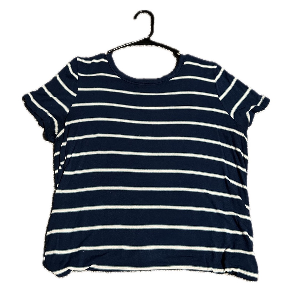 Kohls SO Blue & White Striped Shirt